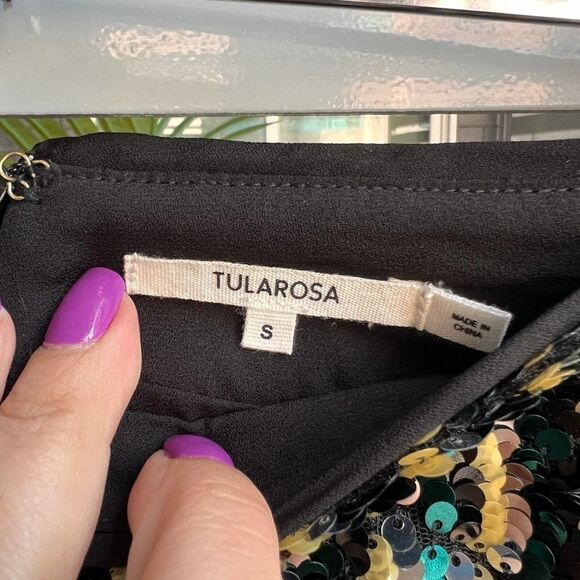 Tularosa Salvador Sequin Multicolor Mini Skirt Size S - Picture 6 of 8